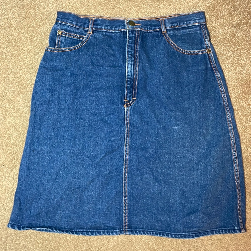 Gitano 100% cotton vintage jean skirt. Size 16.